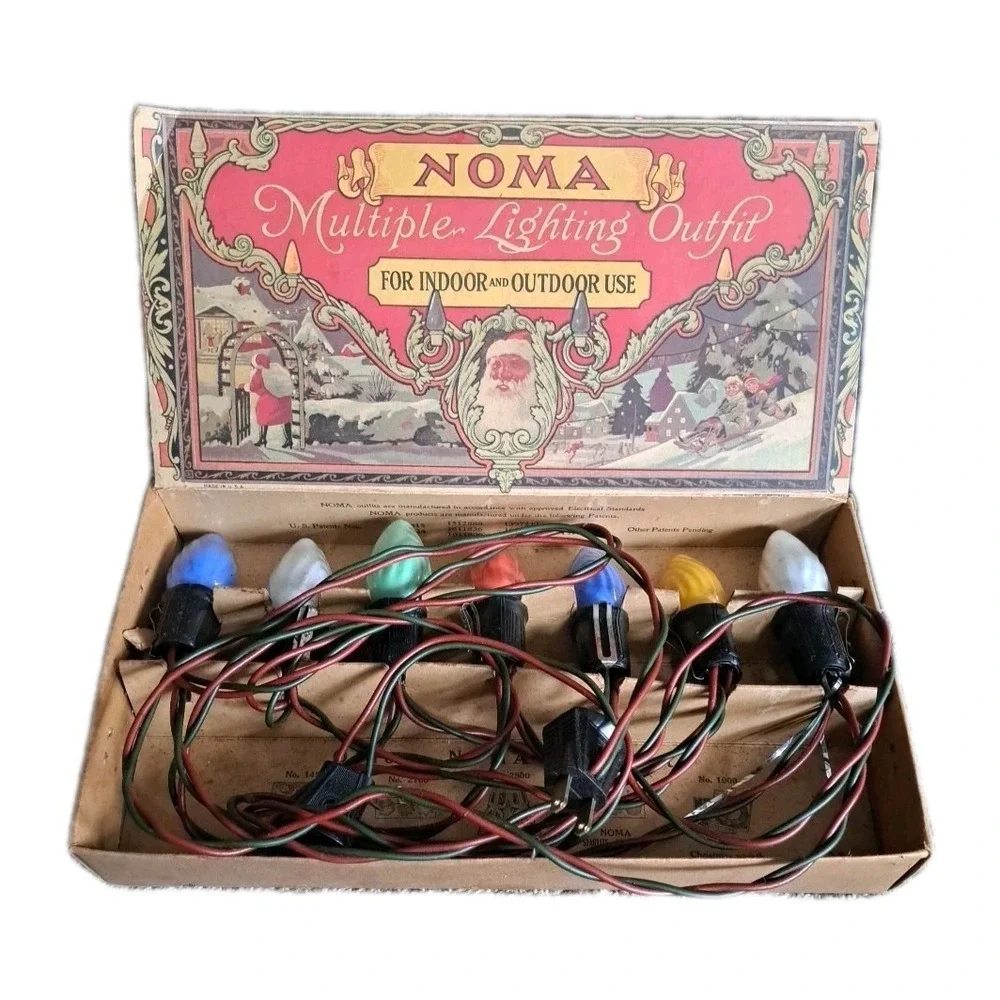 VtgNoma Multiple Lighting Outfit Equipped W/Mazda Lamps In Original Box Tested